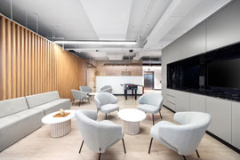 Office breakout area screening