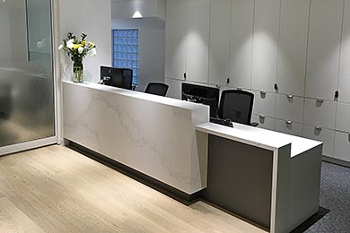office reception counter