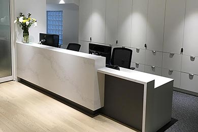 Disabled-access reception desk