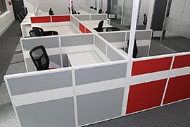 Colourful workstation